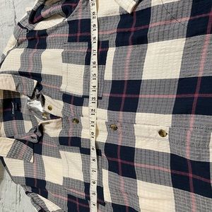 Cotton plaid blouse